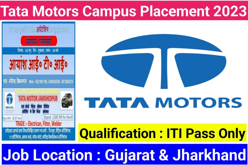 Tata Motors Limited Campus Placement Iti Jobs