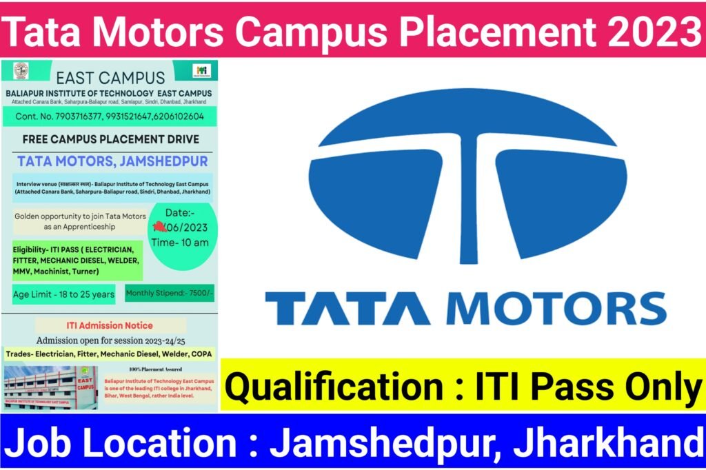 Tata Motors Limited Campus Placement 2023